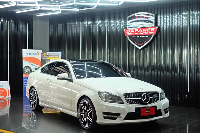 Mercedes-Benz C180 [ 1.6 ] Coupe AMG CGI AT ปี 2012 จด2013